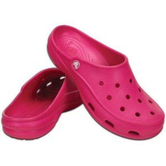CROCS Shoes - Women's Crocs Freesail Slip-on Clogs Shoes Mules Fuchsia Candy Pink Size 7 NWOT